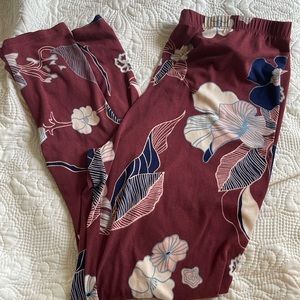 XL Agnes & Dora floral leggings